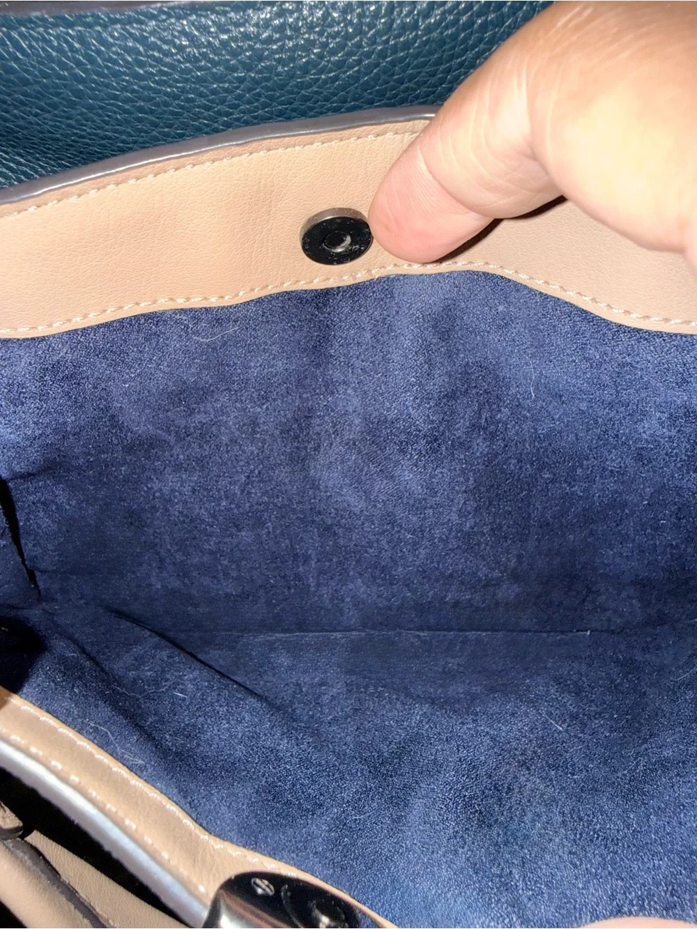 Coach pebbled leather